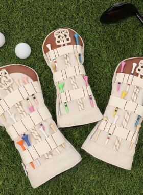出口款高尔夫球杆套帽套帆布杆头保护套Golf Headcover多功能杆套