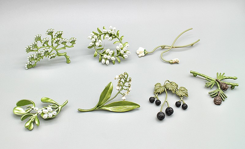 僵硬猫合金植物烤漆法式女