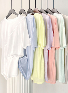 c.cya天丝雪花罩衫性感瑜伽女 宽松显瘦透气长袖短袖T恤跑步健身