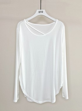 C.CYA休闲跑步运动上衣长袖健身服T恤天丝雪花宽松透气瑜伽服罩衫