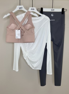 C.CYA瑜伽服套装女2026新款高级感健身运动套装跑步遮屁股可外穿