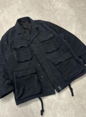 支线Unite Quality+ 进口竹节防风夹层摇粒绒四袋军工装西装外套