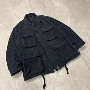 支线Unite Quality+ 进口竹节防风夹层摇粒绒四袋军工装西装外套