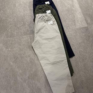 UNITELIFE25SS主线 定番松紧腰水洗加厚斜纹CHINO双摺锥形长神裤