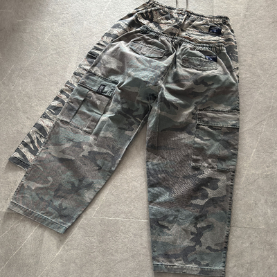 支线UniteQuality+ 虎纹霞光迷彩廓形大口袋CARGOM65工装长裤百搭