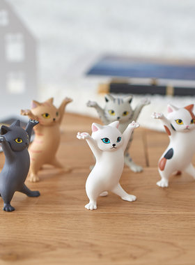 正品日本创意猫猫扭蛋猫咪置物架
