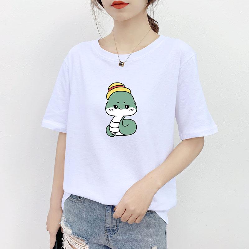 闺蜜装纯棉短袖t恤女学院风宽松