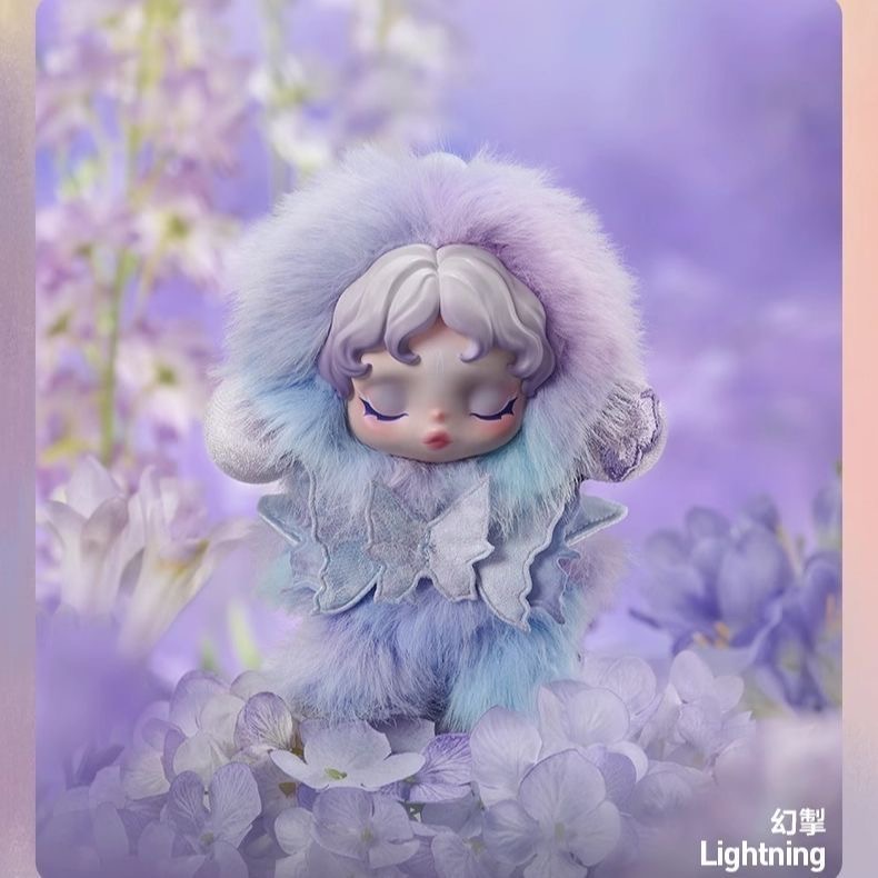 正品泡泡玛特SKULLPANDA光织园系列盲盒SP搪胶脸毛绒挂件代购