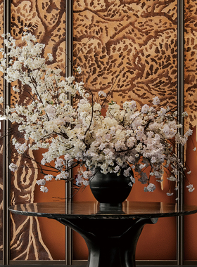 鲲屿高档仿真花盆景室内装饰摆件