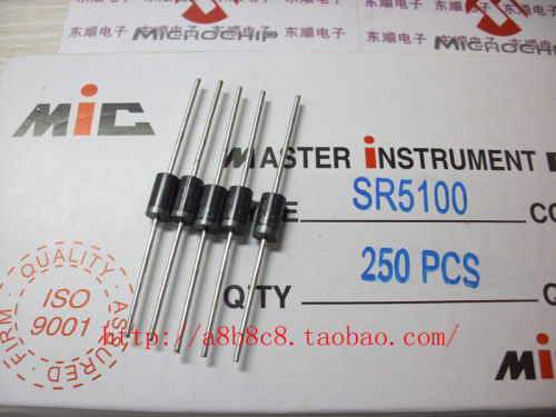 直插 SR5100 5A/100V 肖特基二极管