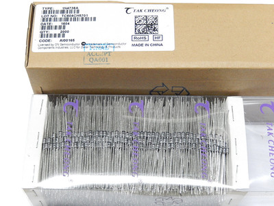 1N4738A 稳压二极管原装ON 德昌TC 一盒2000支 整盒价