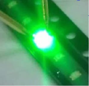 贴片发光二极管 LED 0603 翠绿色 翡翠绿光（4000只）整盘价