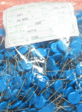 Y1电容 400V103M AC400V 103 精度20% 一包500个 欢迎批量