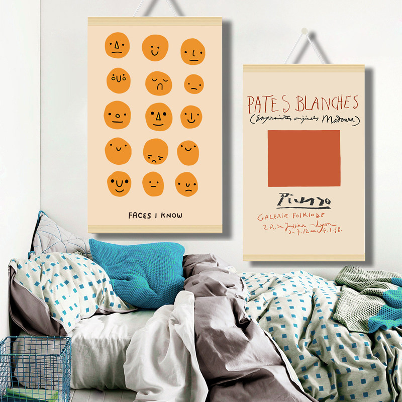 24款复古字母艺术海报装饰画房间挂画沙发背景墙餐厅小众壁画定制,家居饰品,现代装饰画,淘宝优惠券,粉丝福利购,淘宝优惠卷