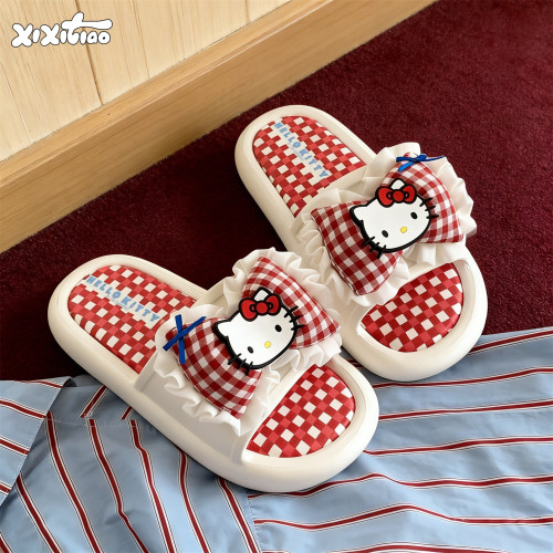 细细条网红正版HelloKitty拖鞋
