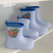 细细条 女ins 通用迪士尼小飞象雨天防水雨鞋 可爱亲子水鞋 雨靴四季