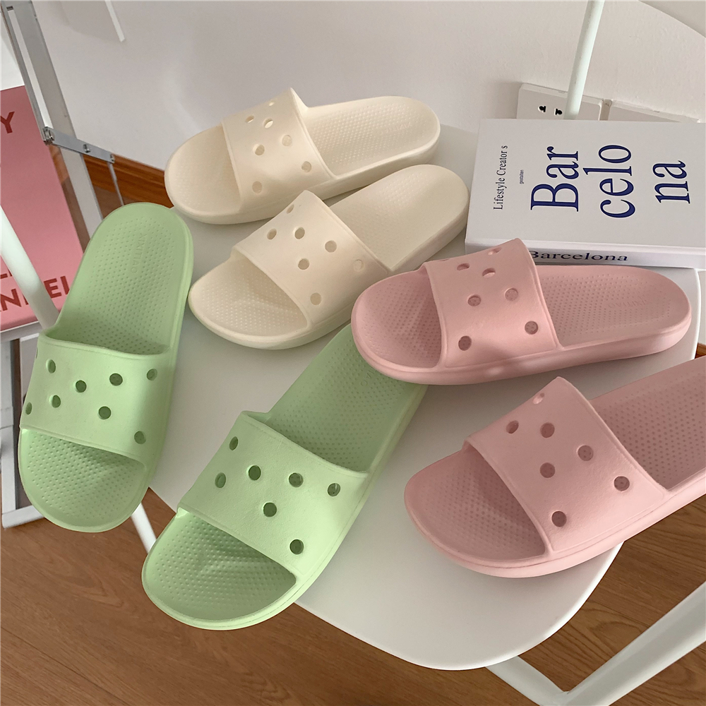 细细条洞洞鞋女夏日网红ins凉拖