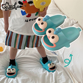 凉拖亲子家用防滑男童女童浴室拖鞋 细细条 ins可爱小丑鱼儿童夏季