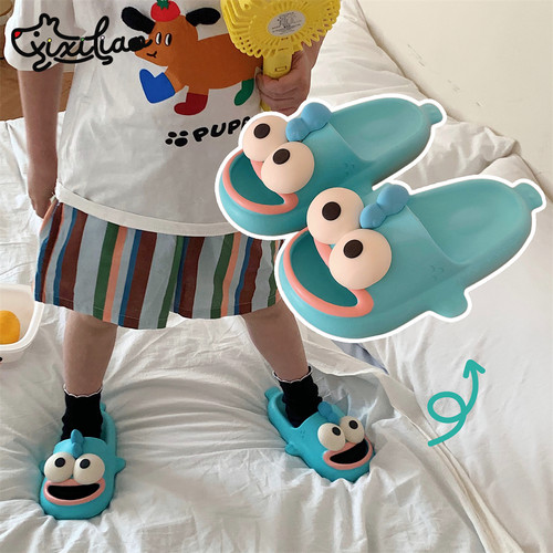 细细条全红婵同款丑鱼亲子凉拖鞋