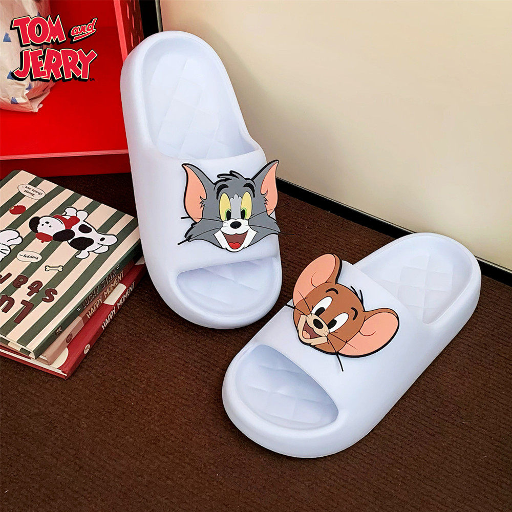 防滑可爱汤姆猫杰利鼠一字拖鞋