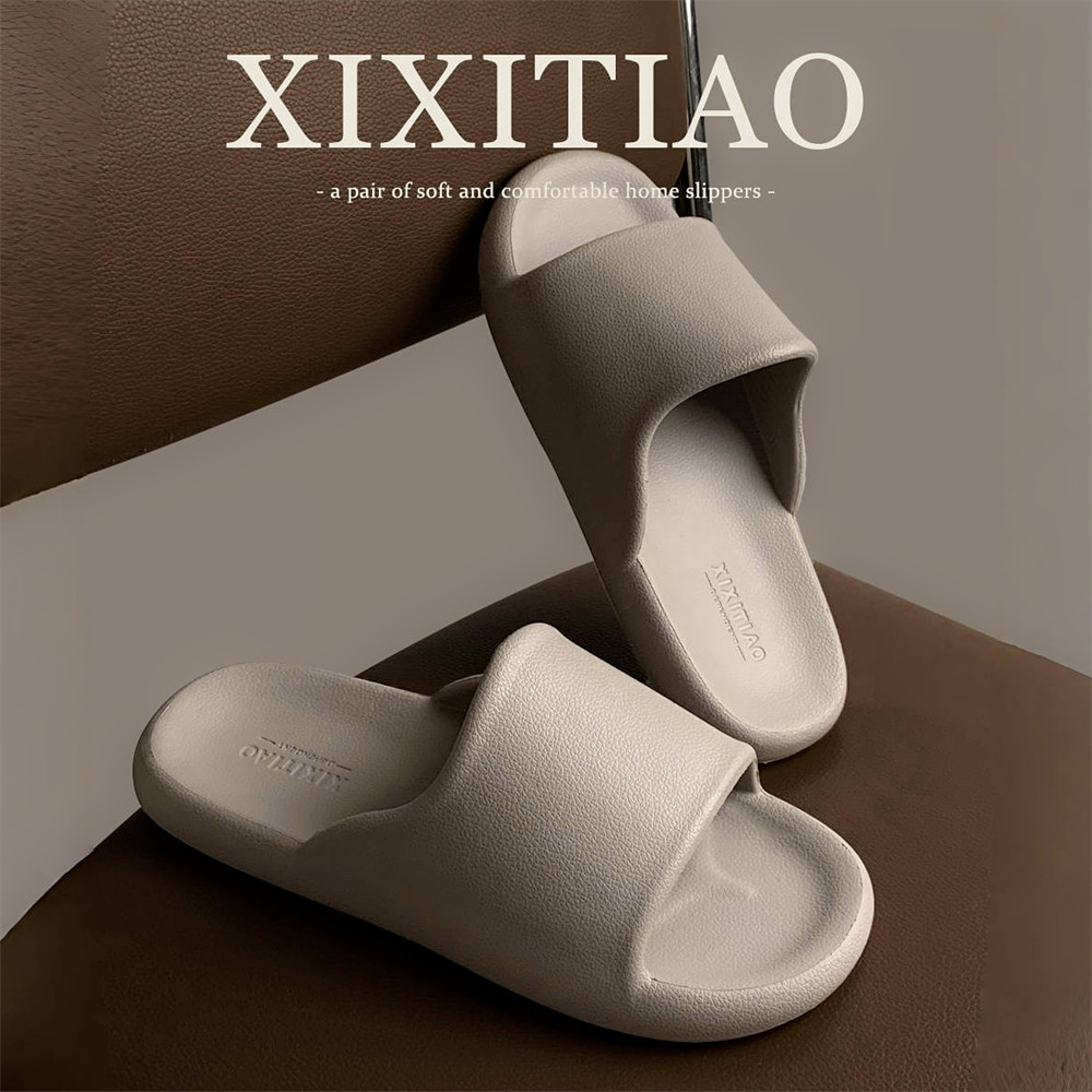 细细条简约高级情侣待客凉拖鞋