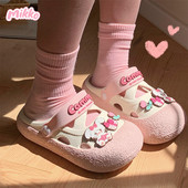 度假软底亲子洞洞鞋 女夏软萌小兔新款 Mikko联名两穿凉拖鞋 细细条