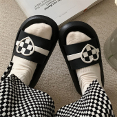 ins可爱少女心防滑厚底凉拖 女夏外穿居家用韩版 细细条 踩屎感拖鞋