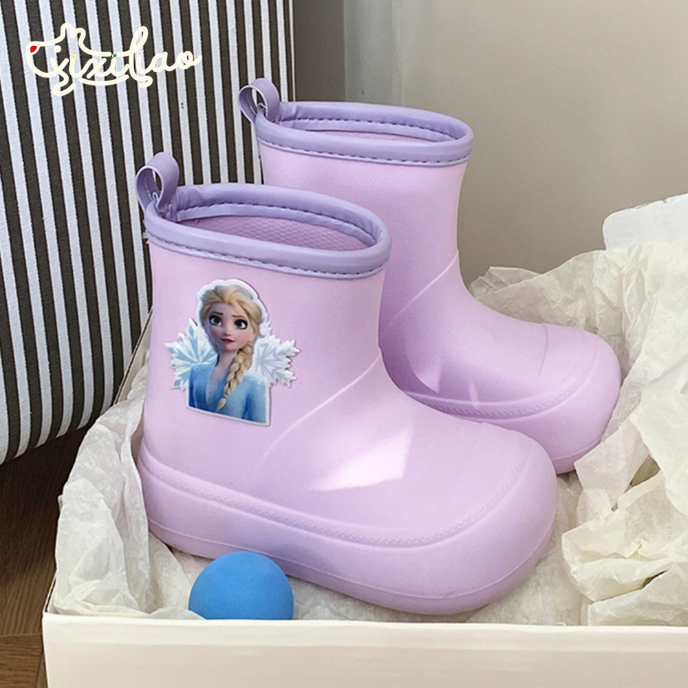 细细条 艾莎公主儿童雨鞋四季通用ins迪士尼卡通女童防水外穿雨靴,童鞋/婴儿鞋/亲子鞋,雨靴,淘宝优惠券,粉丝福利购,淘宝优惠卷