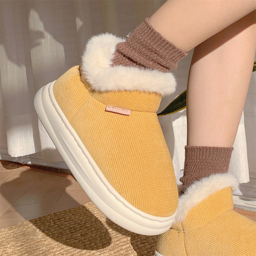 细细条加绒加厚保暖防滑棉鞋冬