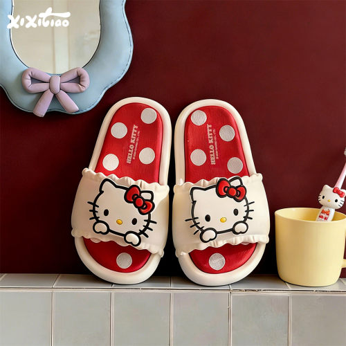 细细条三丽鸥HelloKitty拖鞋