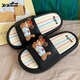 男女居家防滑浴室外穿一字拖鞋 细细条 情侣凉拖趣味可爱狗狗夏季