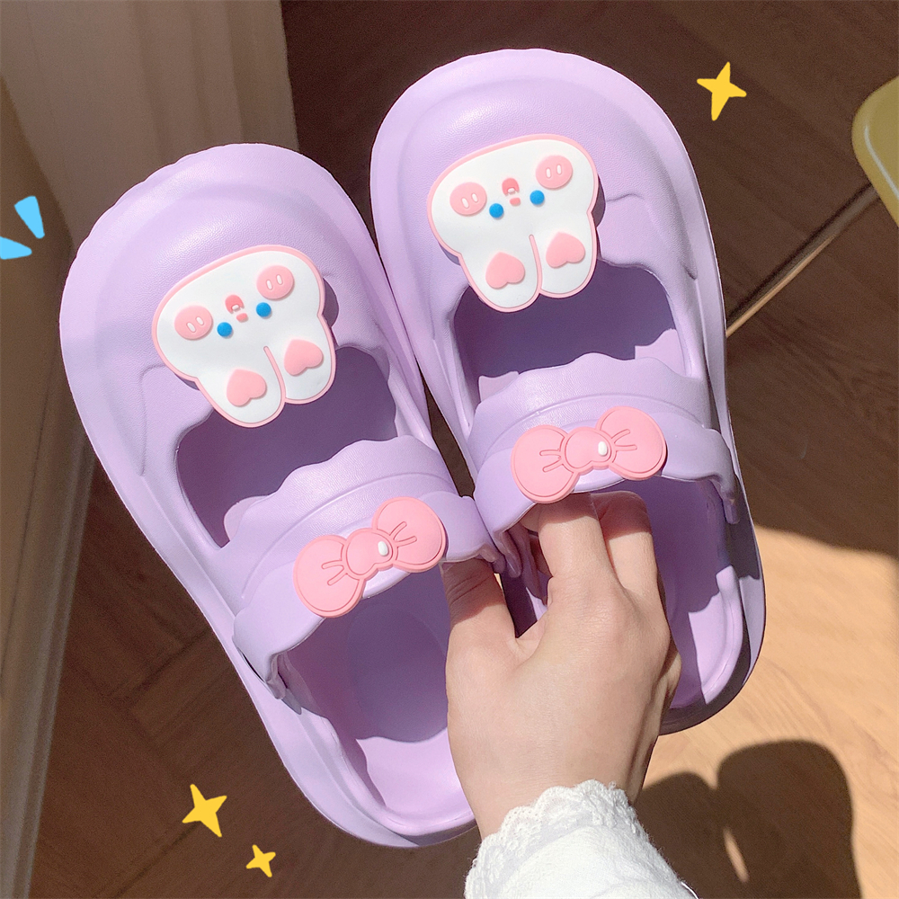 细细条甜美可爱小兔子沙滩凉鞋