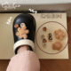 饰品ins潮立体鞋 扣趣味可拆卸装 子配饰 棕色小兔DIY洞洞鞋 细细条