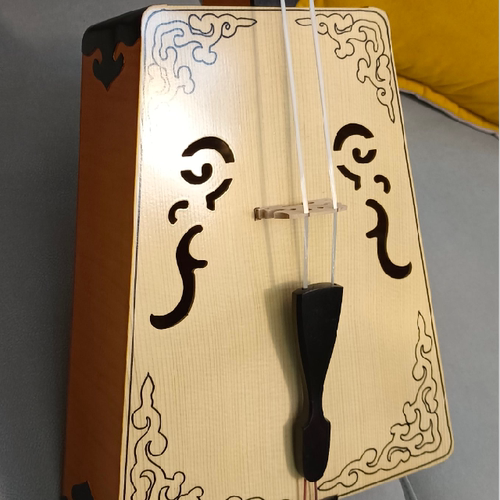 高端虎皮纹木制作的高端龙头琴