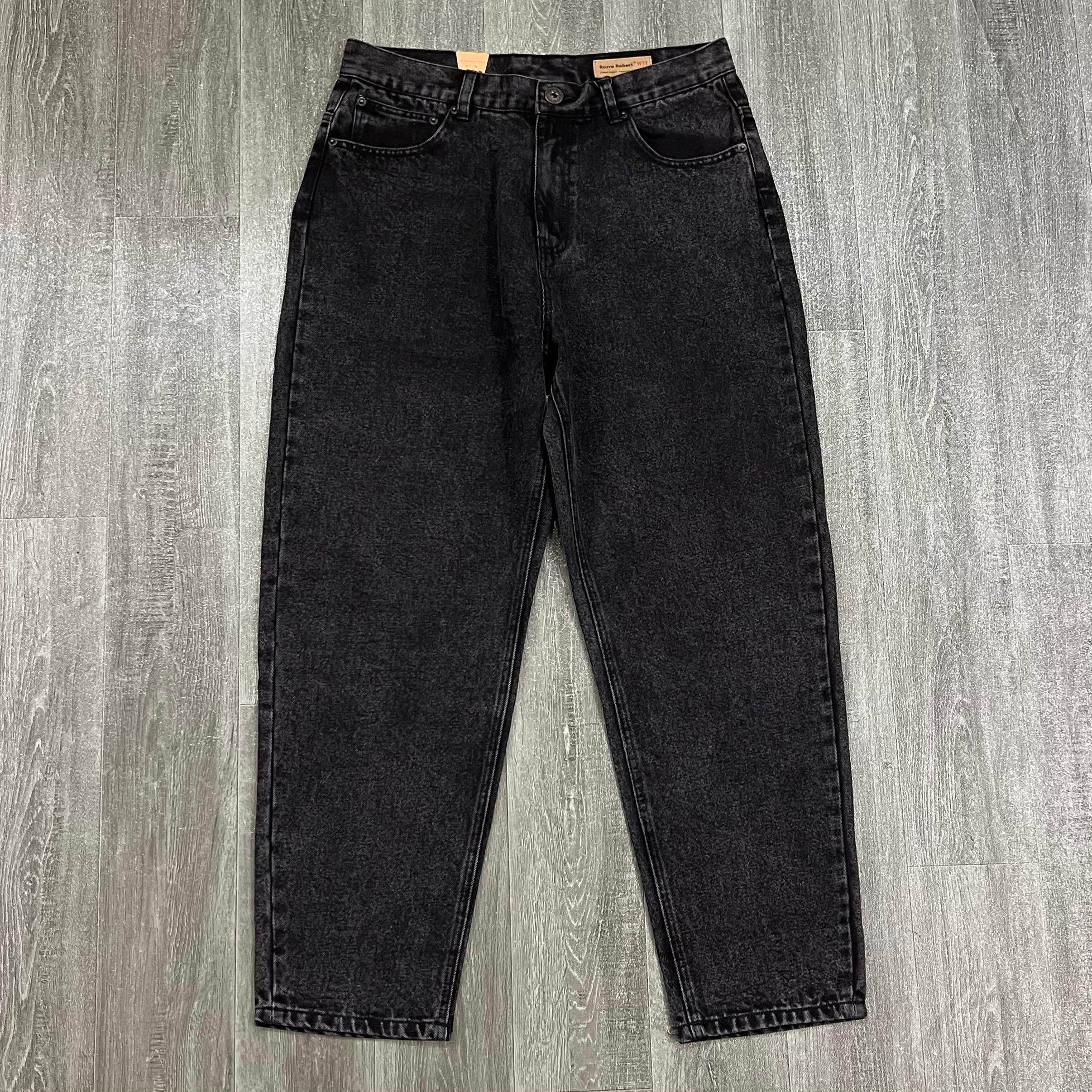 复古水洗做旧牛仔裤男锥形老爹裤