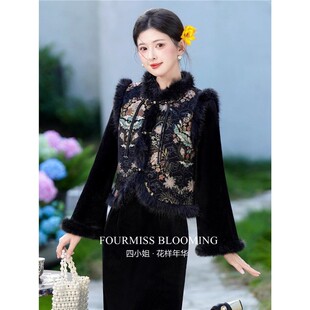 【花样年华】国风旗袍|2025加绒厚服冬过年马甲旗袍战袍两件套装