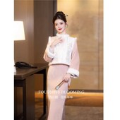 花样年华 国风旗袍 新中式 马甲套装 秋冬唐过拜年战袍格格汉服