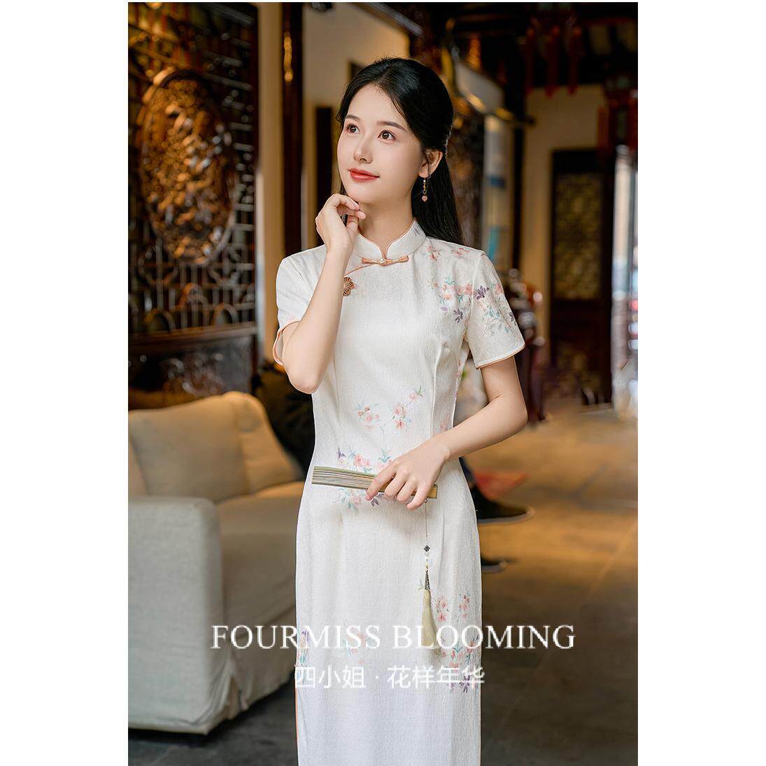 【花样年华】国风旗袍|素雅高端大气上档次小个子日常改良气修身