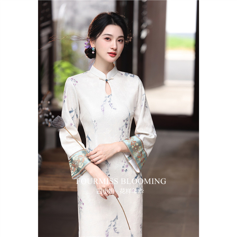 【花样年华】国风旗袍|女新中式改良连衣裙优雅气质秋冬长袖绝美