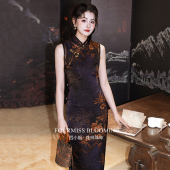 花样年华 2026夏季 国风旗袍 气质优雅复古绝美无袖 收腰 新中式