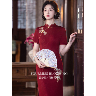 【花样年华】国风旗袍|红色敬酒服新娘新中式结婚礼服订婚绝美夏