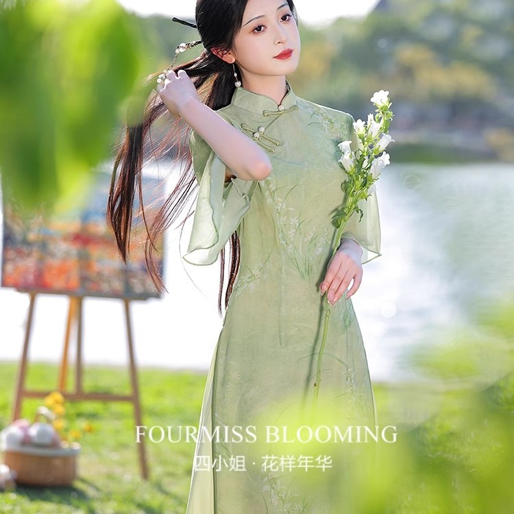 【花样年华】国风旗袍|少女气质连衣裙2025改良新中式连衣裙优雅