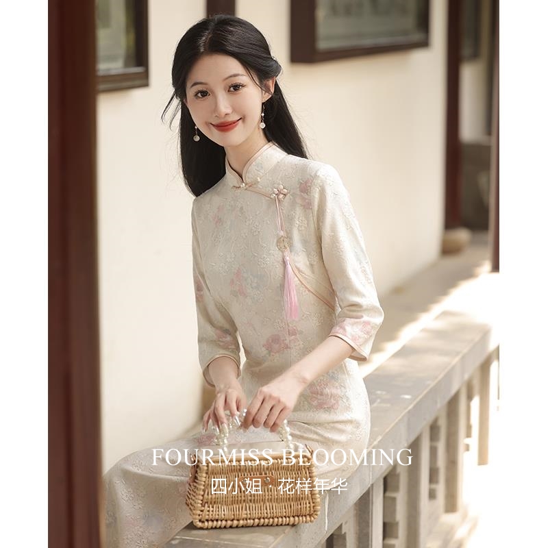 【花样年华】国风旗袍|款中式秋季温婉可少女年轻气质高端长袖新