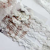 白色镂空水溶蕾丝花边辅料衣服用布艺服装 窗帘领子装 饰DIY蕾丝带