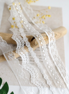 娃衣辅料白色多款优质台版花边diy装饰袖口衣领裙边睫毛边蕾丝边