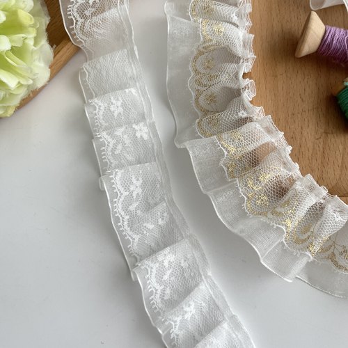 伯爵家质量号褶皱蕾丝花边辅料