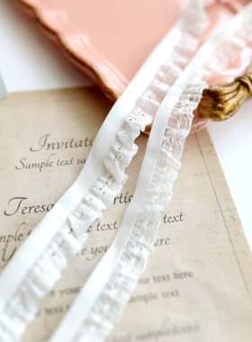 15mm白色针织木耳织带 服装饰内衣娃娃家居服蕾丝花边diy 松紧带