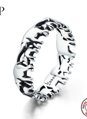 锦河畔欧美新款s925纯银戒指时尚