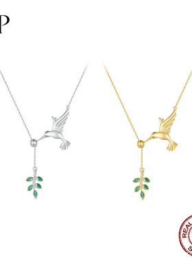 锦河畔蜂鸟925银项链4