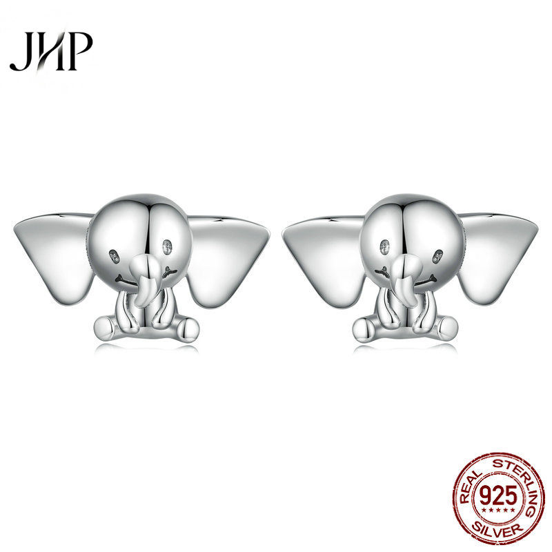 锦河畔S925银大象耳钉